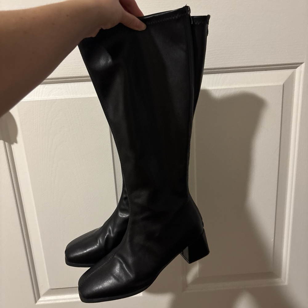 Black Women's knee high Boots